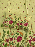 Spring Meadow Floral King Size Bedsheet - Jaipuri Pure Cotton (100 x 108 inches)
