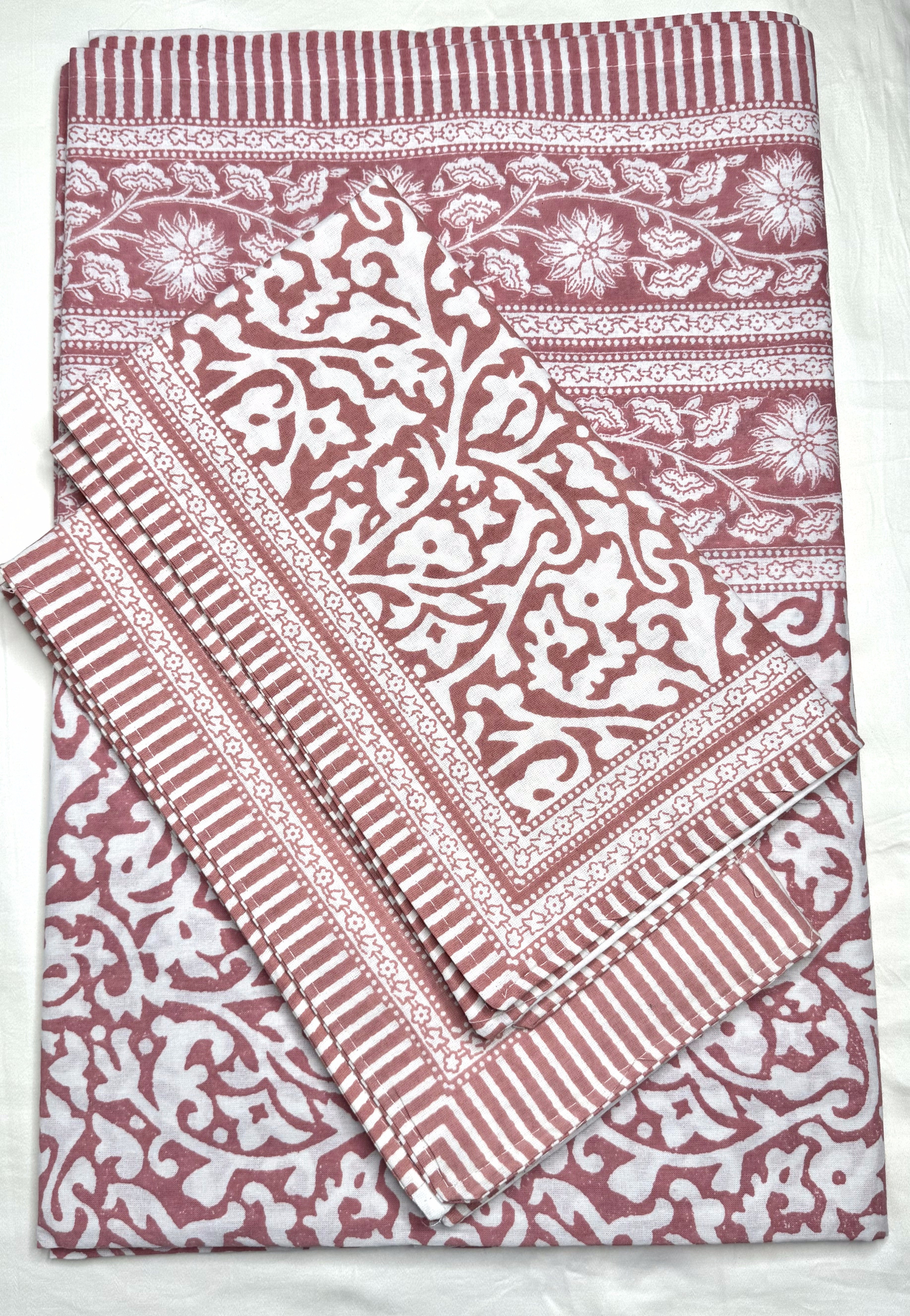 Rose Vine Garden King Size Bedsheet (100 x 108) - Pure Cotton