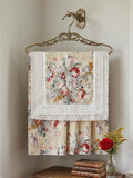 Vintage Rose Lace Bedsheet - Super King Size (108 x 108 inches)