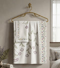Lavender Vine Designer Super King Size Bedsheet - Pure Cotton (108 x 108 inches)