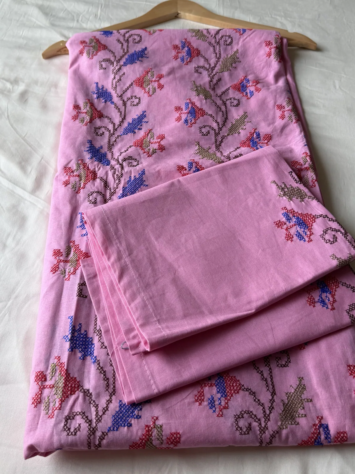 View 2 of blush floral bedsheet