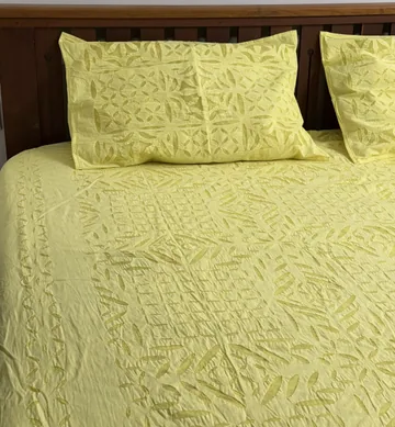 Full view 1 of yellow bedsheet