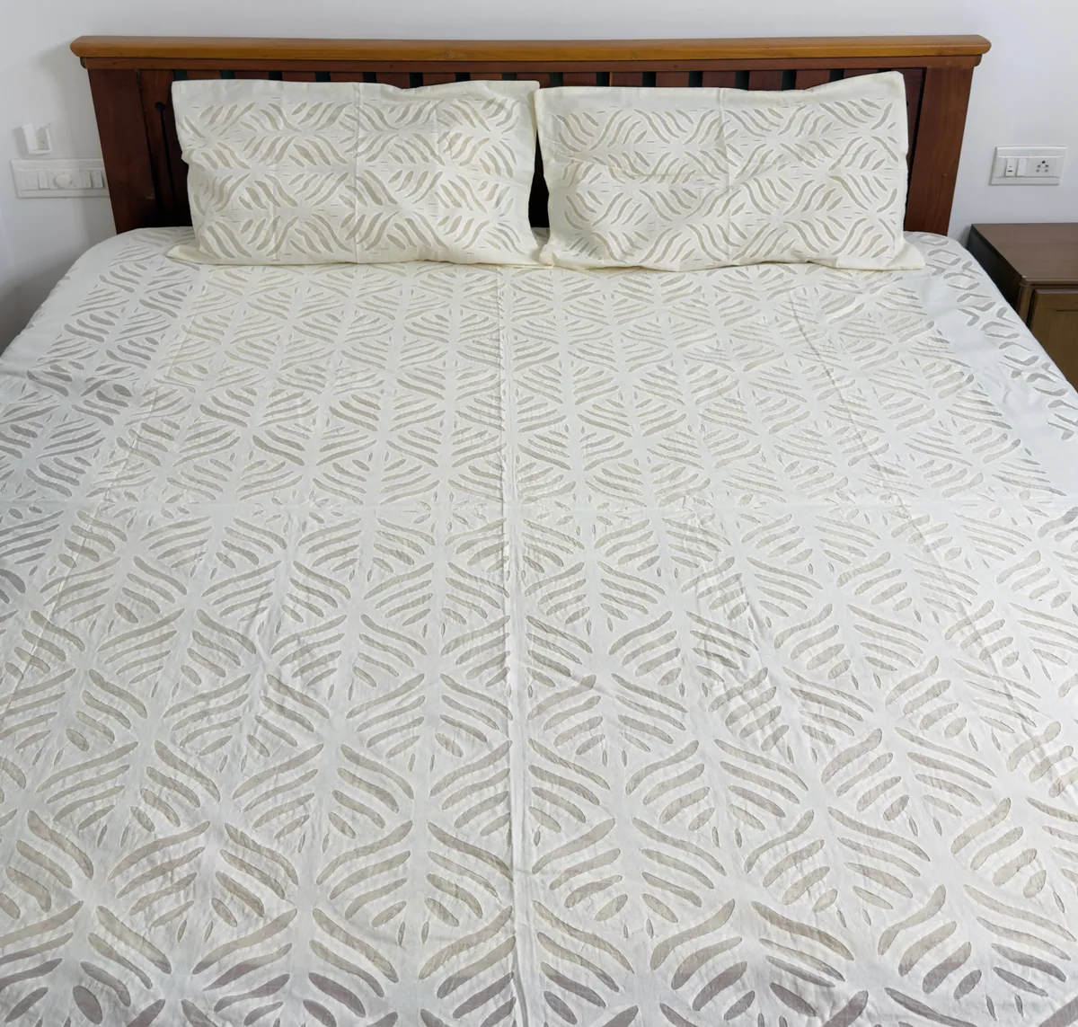View 3 of off-white bedsheet