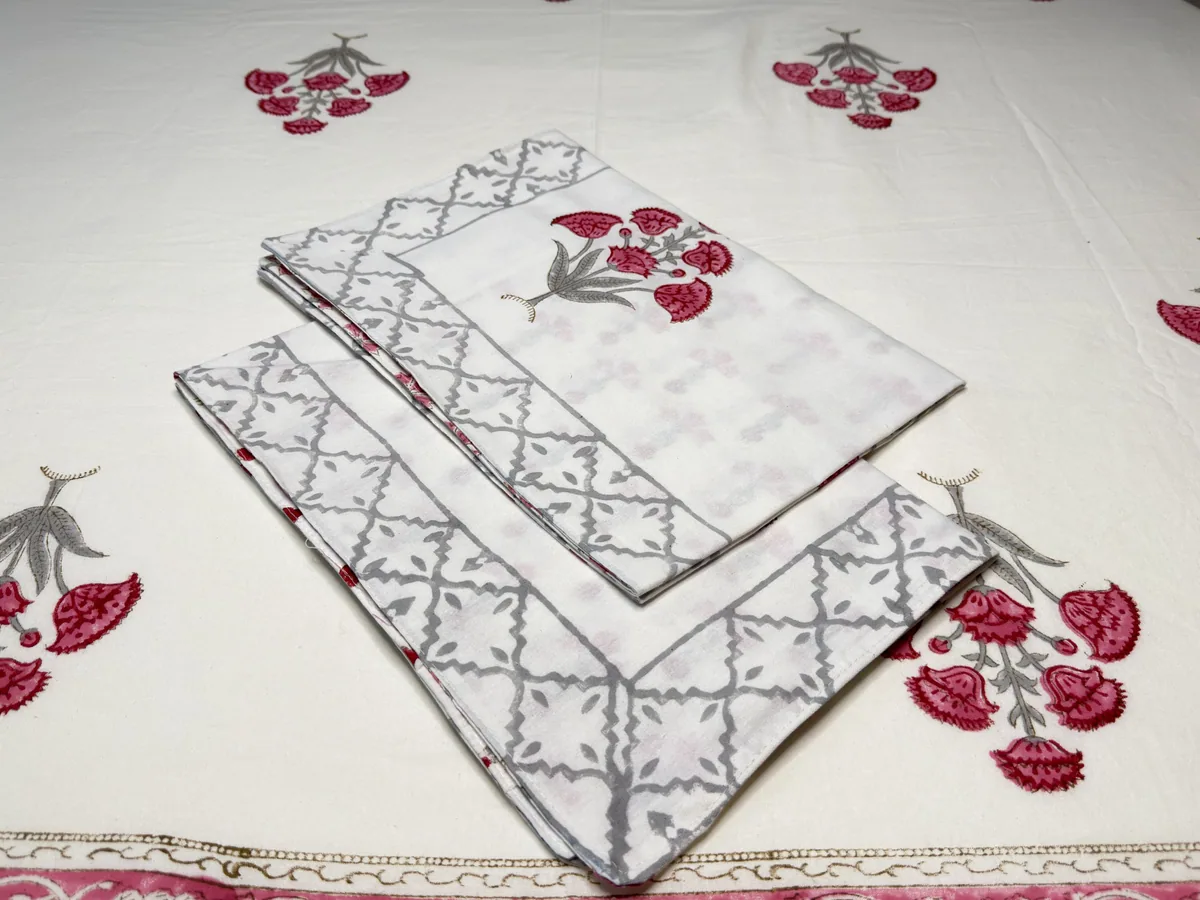 View 6 of pink floral bedsheet